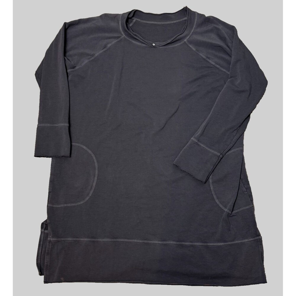 Urban Muu Muu Lounge Sweatshirt Crystal Dress Gray Cozy Relaxed Casual USA‎ Made - Picture 3 of 8